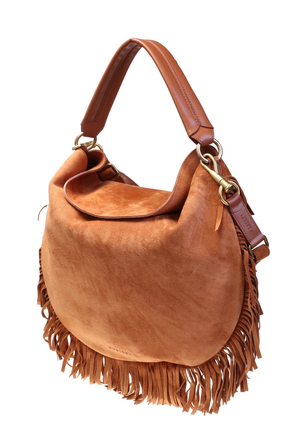 shop ORCIANI  Borsa: Orciani Borsa Pong Naif Fringe a spalla in suede con tracolla.
Due tasche interne aperte
Chiusura con bottone magnetico
Tracolla regolabile rimovibile
Dettagli in finitura ottone lucido
Dimensioni: larghezza: 42 cm, altezza: 35 cm, profondità: 1.5 cm.
Composizione: 100% pelle bovina.
Fodera: 50% poliammide 50% poliuretano.
Fabbricato in Italia.. B02132 NFG-AMBRA number 5482087